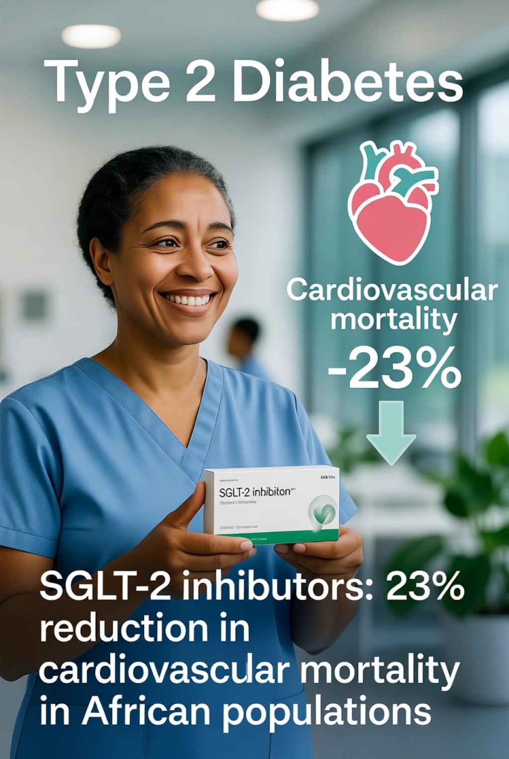 Diabète de type 2 : les inhibiteurs SGLT-2 réduisent la mortalité cardiovasculaire de 23 % dans les populations africaines